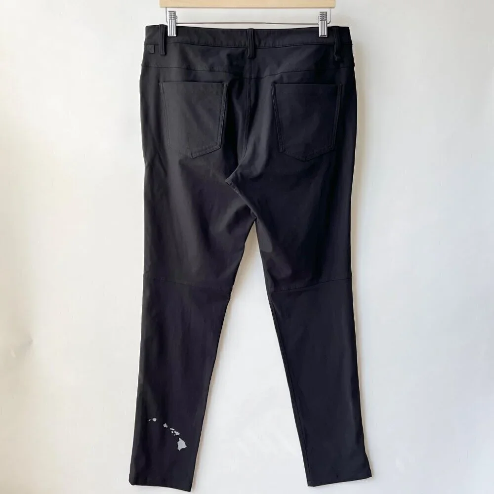 Lululemon Slim Warpstreme ABC pants(custom prints) , black, Size 33 B130